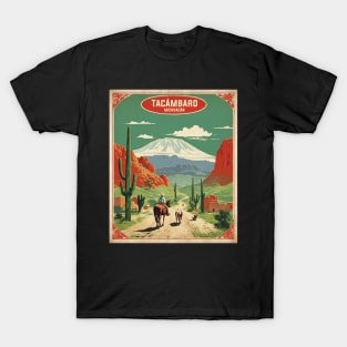 Tacambaro Michoacan Mexico Vintage Tourism Travel Retro T-Shirt